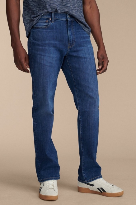 LUCKY BRAND Mens Navy Straight Leg, Straight Fit Denim Jeans W32