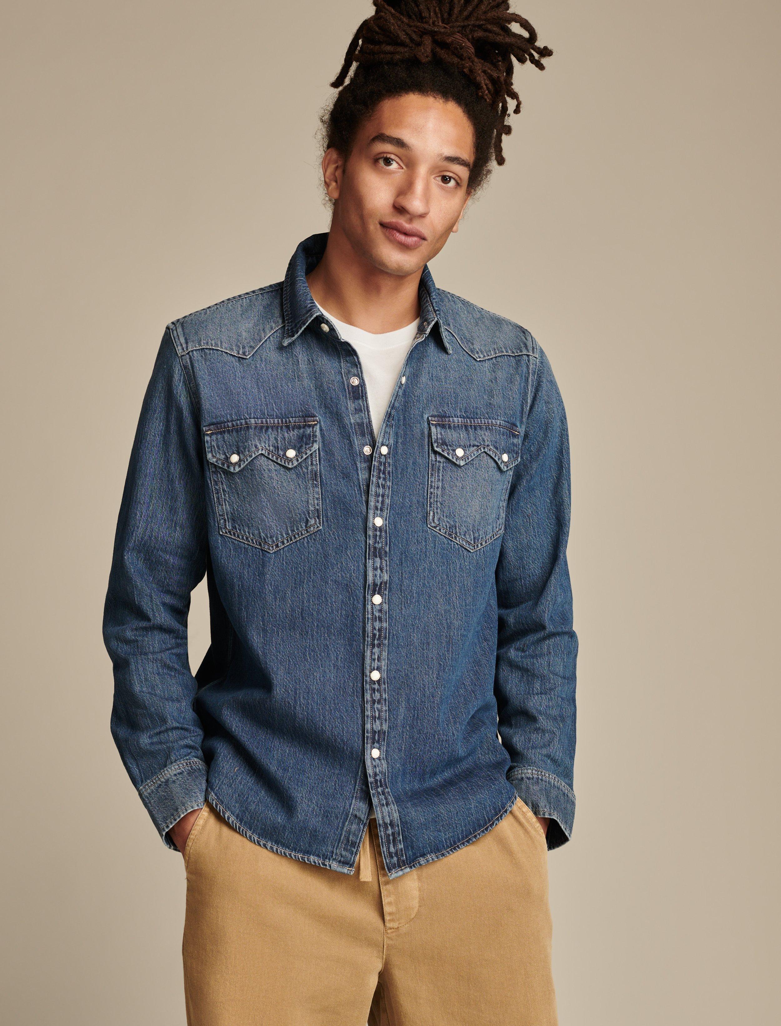 SAWTOOTH DENIM WESTERN SHIRT