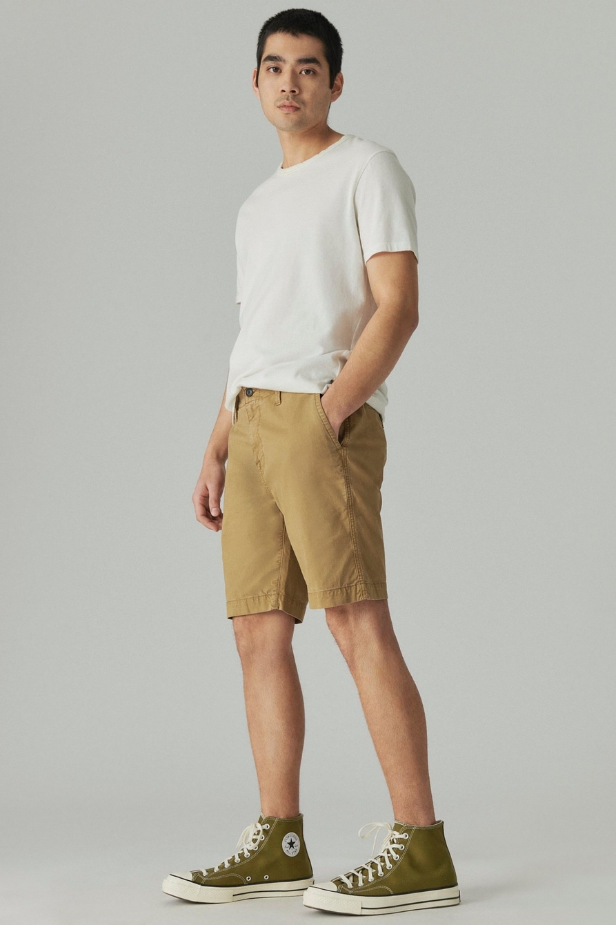 9" STRETCH TWILL FLAT FRONT SHORT, image 2