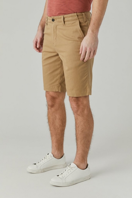 Lucky Brand Men's Laguna Linen Flat Front Short, Twill, 30 at