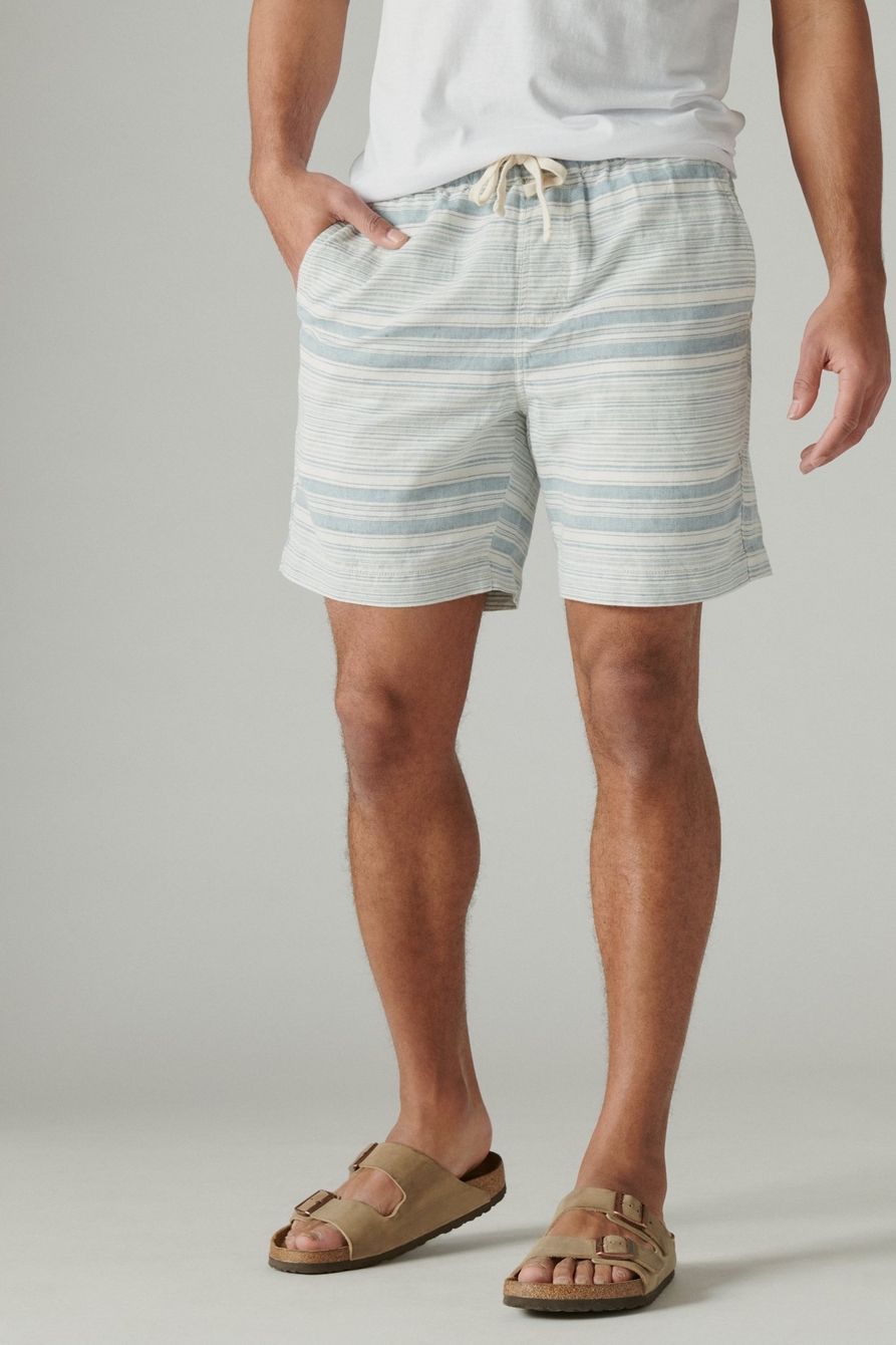 Lucky Brand Men's Laguna Linen Flat Front Shorts - Macy's