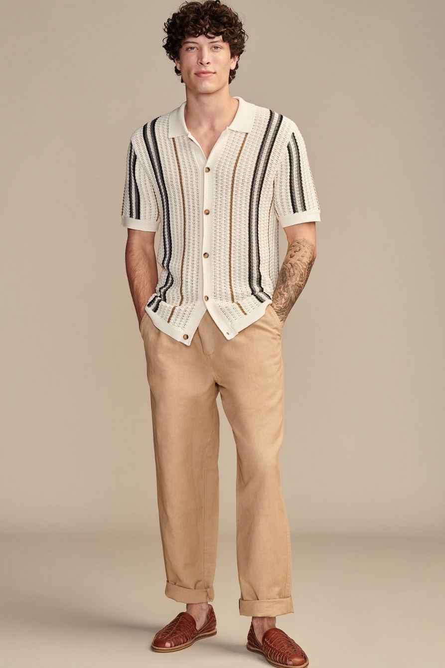 LINEN PULL ON PANT, image 1