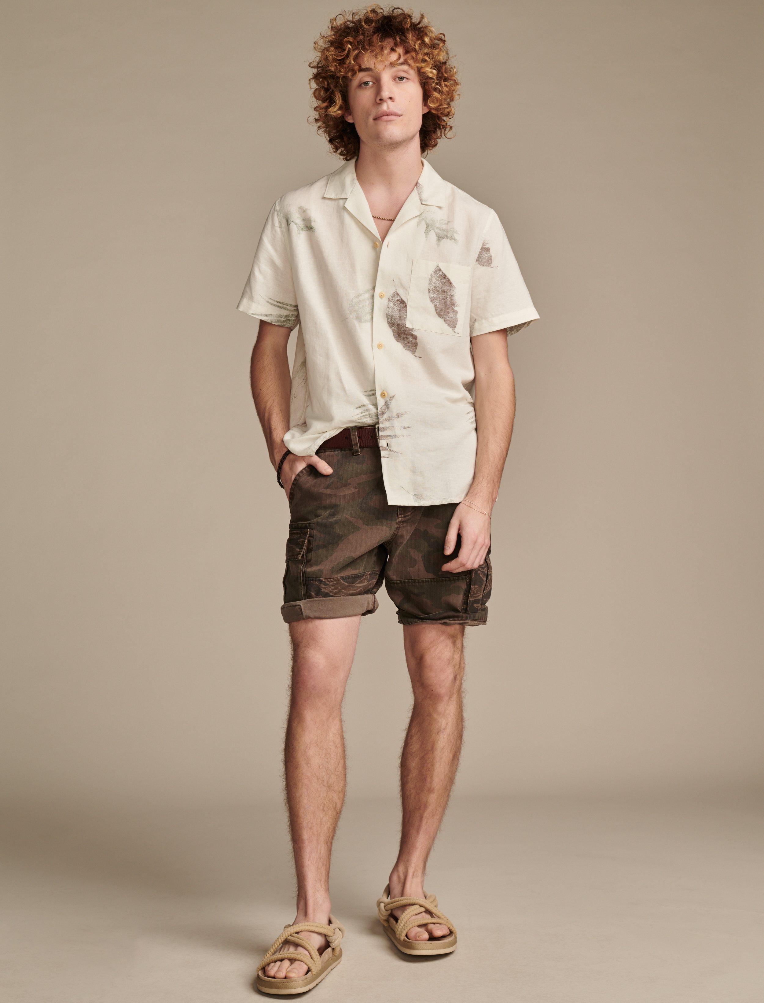 9" RIPSTOP PATCHWORK CAMO CARGO SHORT