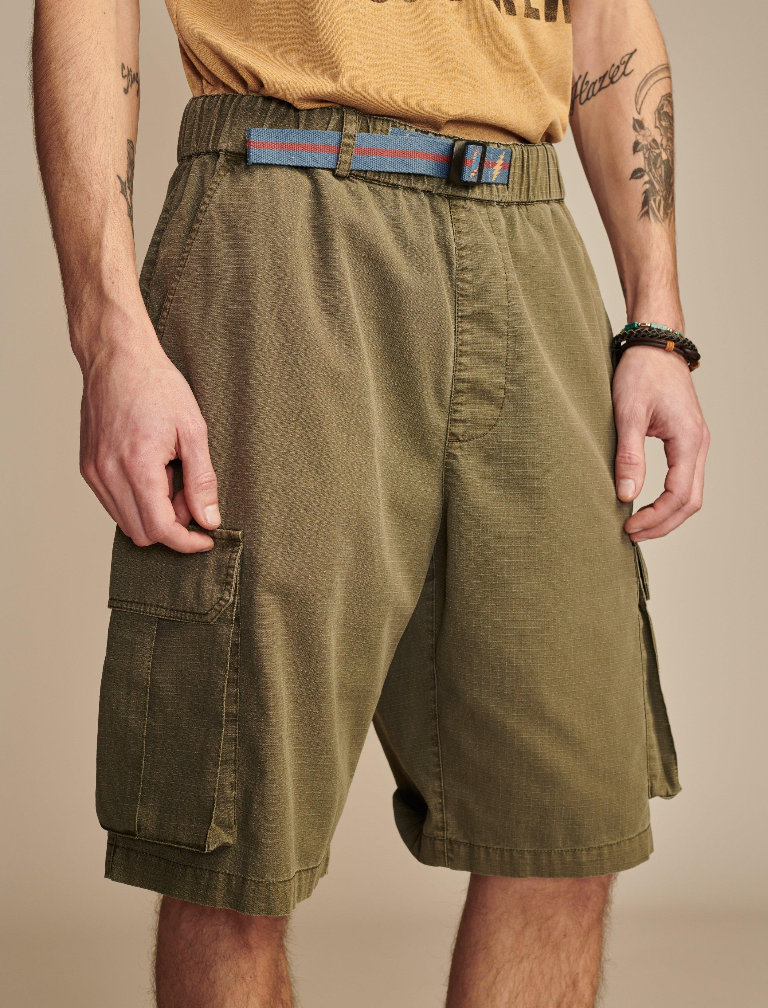 GRATEFUL DEAD BELTED CARGO SHORT