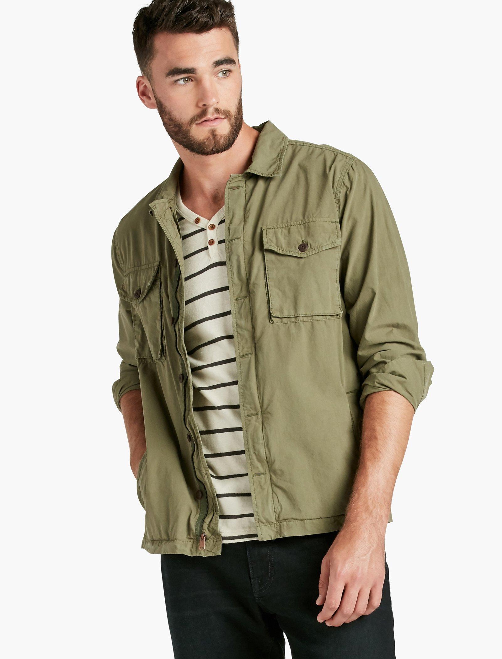 GARMENT DYED SHIRT JACKET | Lucky Brand