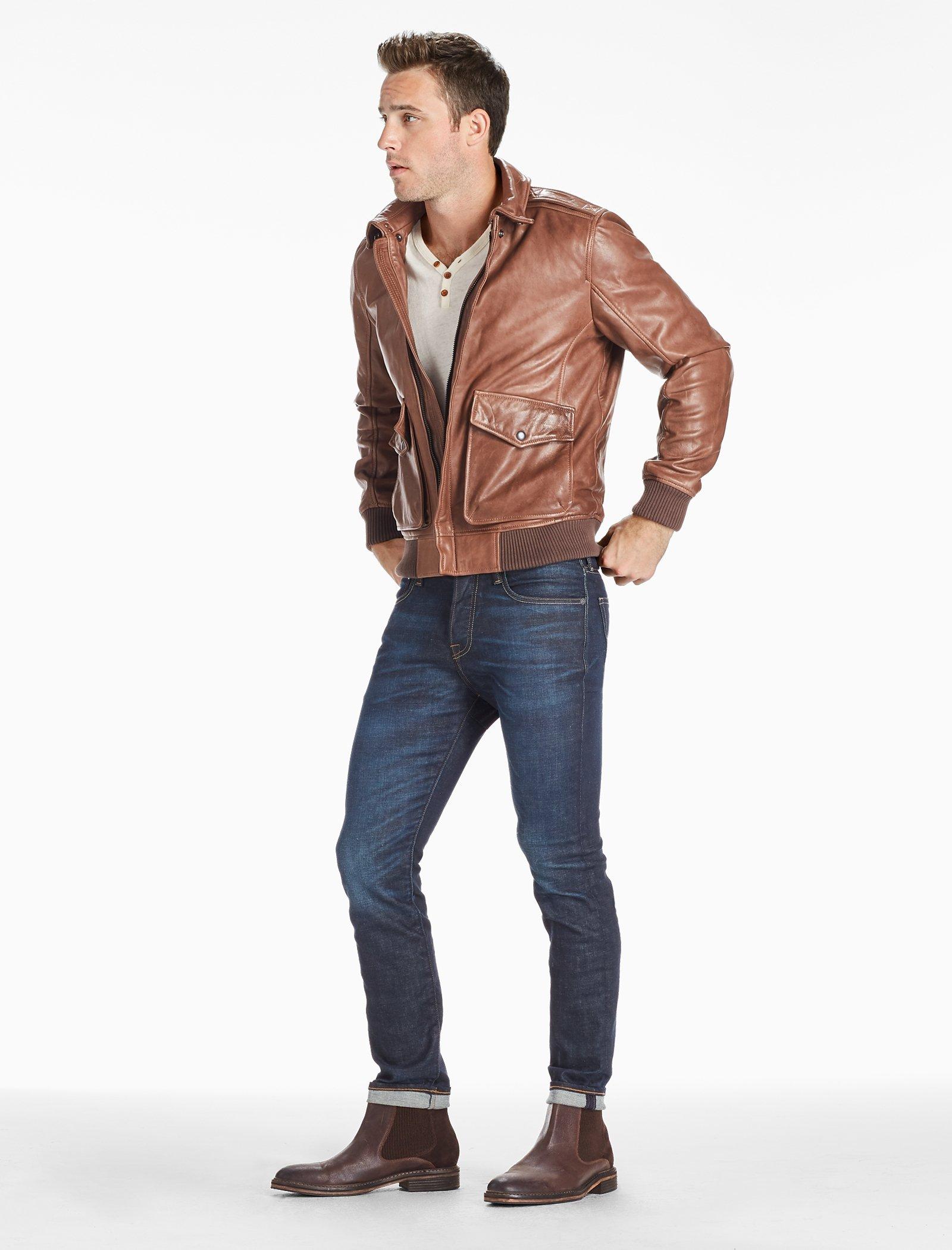 Northridge Leather Bomber Jacket | Lucky Brand