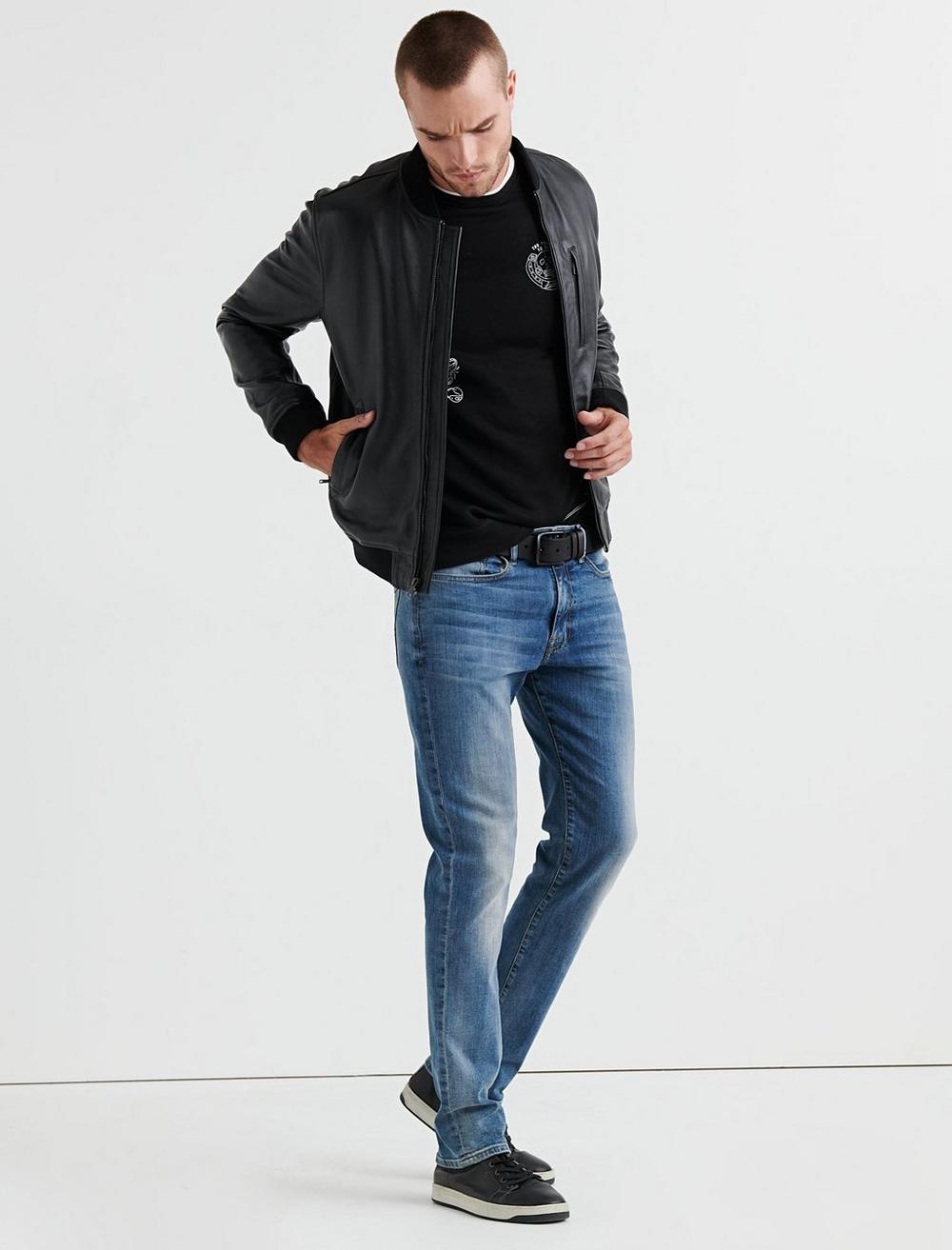 CLEAN LEATHER BOMBER | Lucky Brand