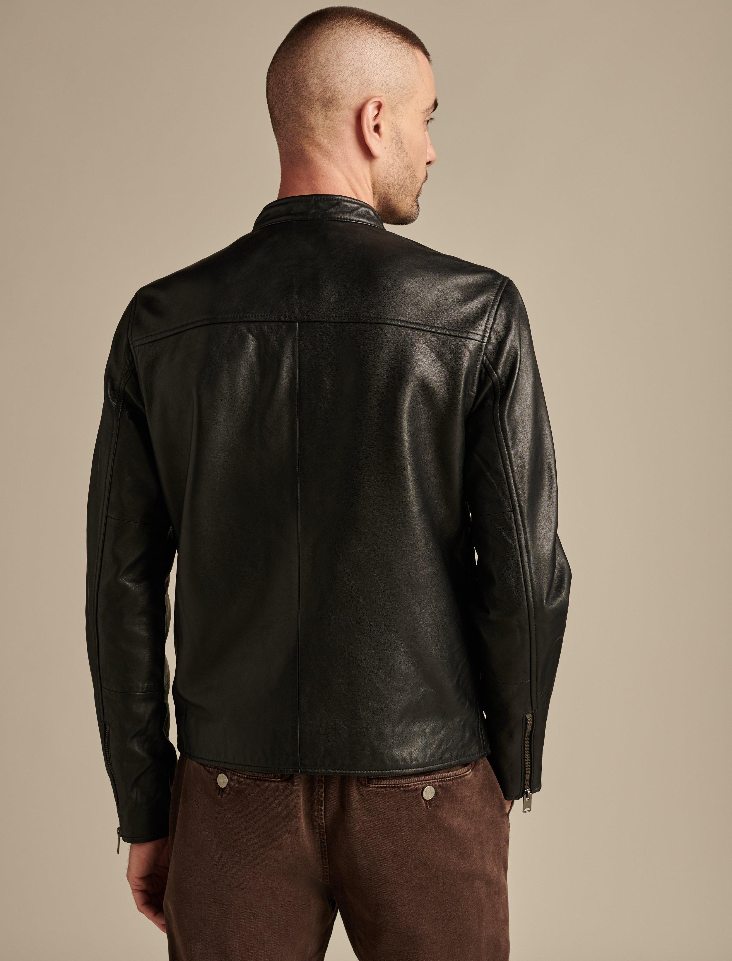 lucky brand mens leather jacket