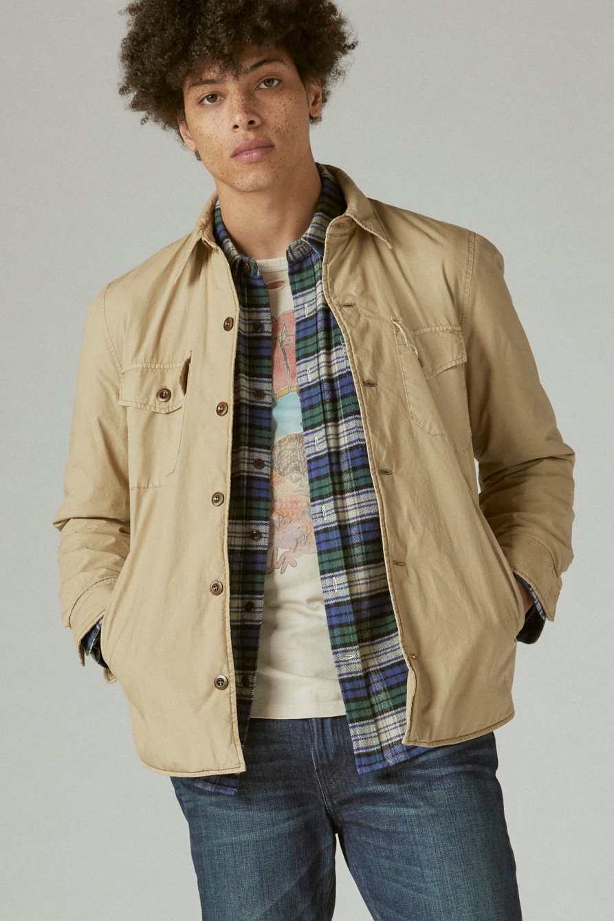 QUILTED LINED SHIRT JACKET | Lucky Brand