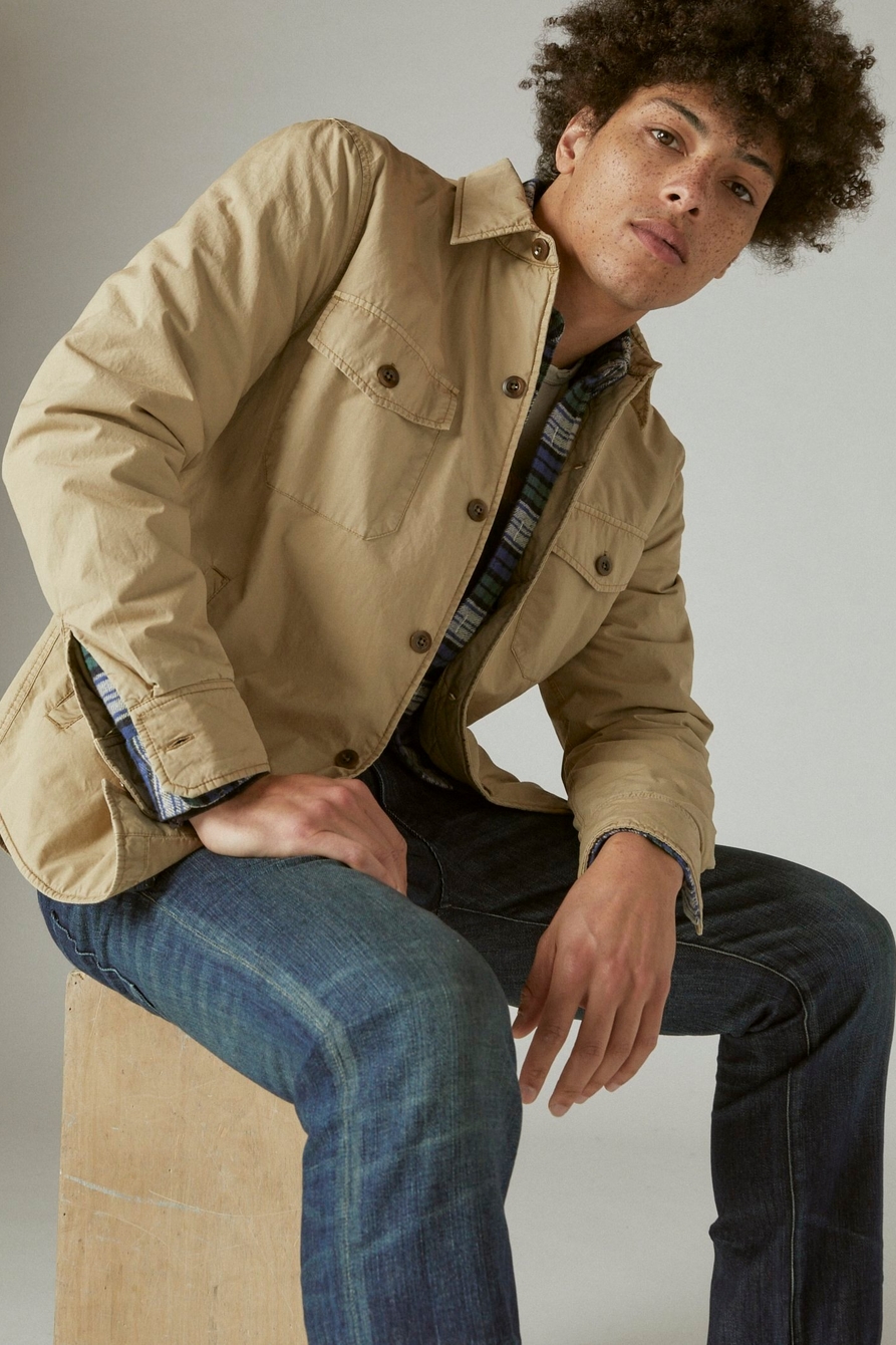 QUILTED LINED SHIRT JACKET, image 6