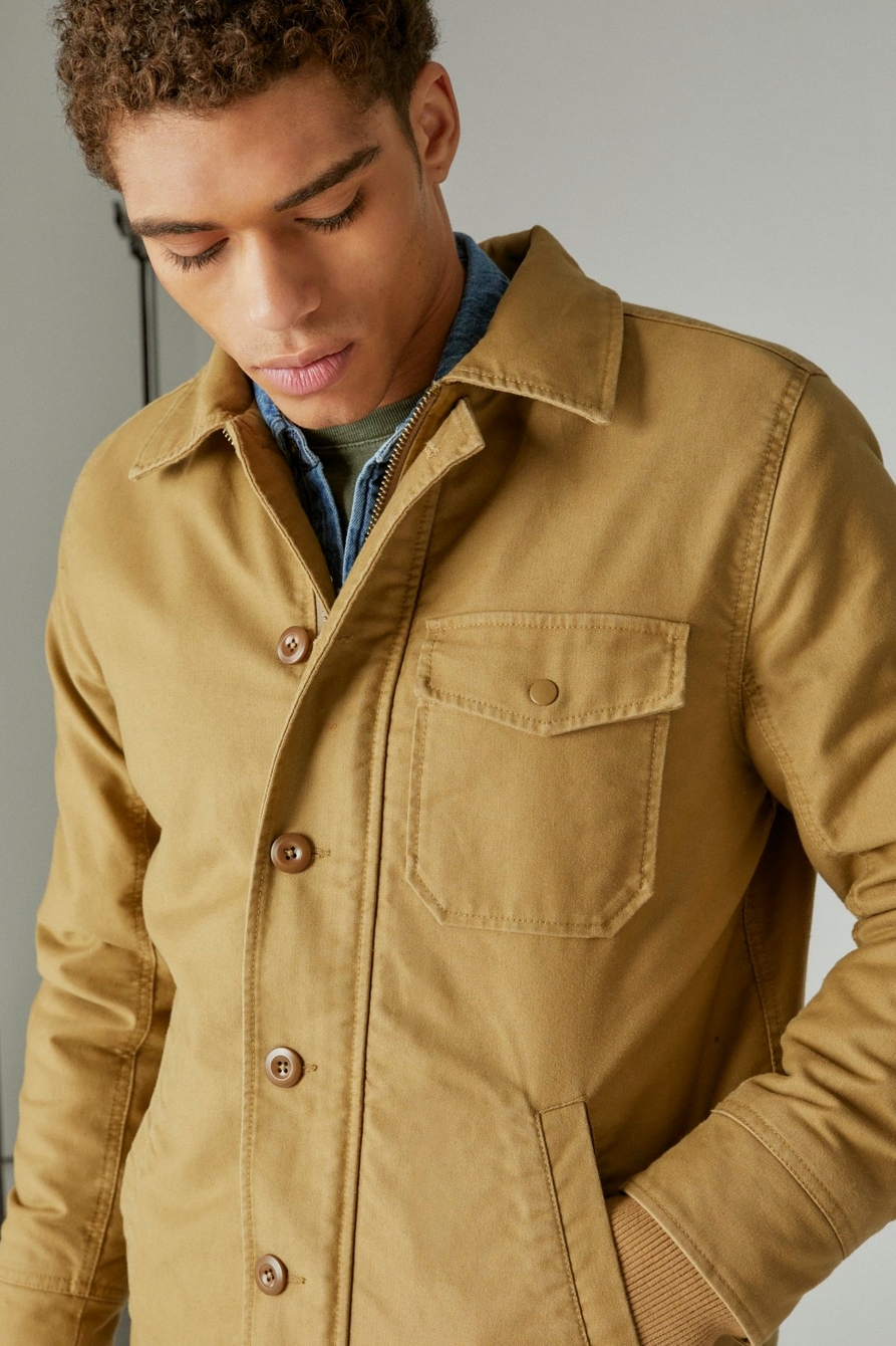 FAUX SHEARLING LINED DECK JACKET, image 5