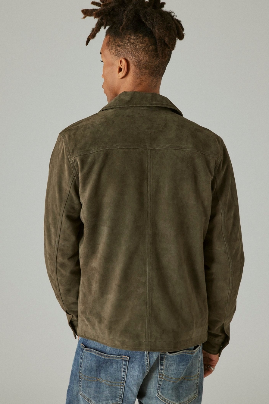 SUEDE MILITARY SHIRT JACKET | Lucky Brand