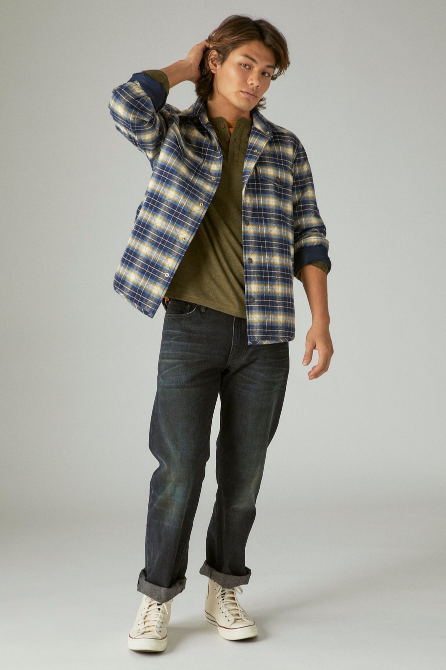 QUILTED FLANNEL SHIRT JACKET, image 1