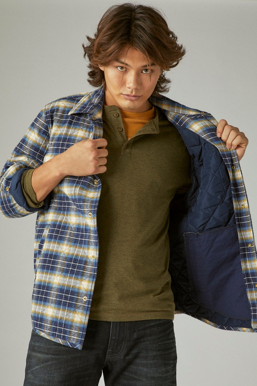 QUILTED FLANNEL SHIRT JACKET, image 2