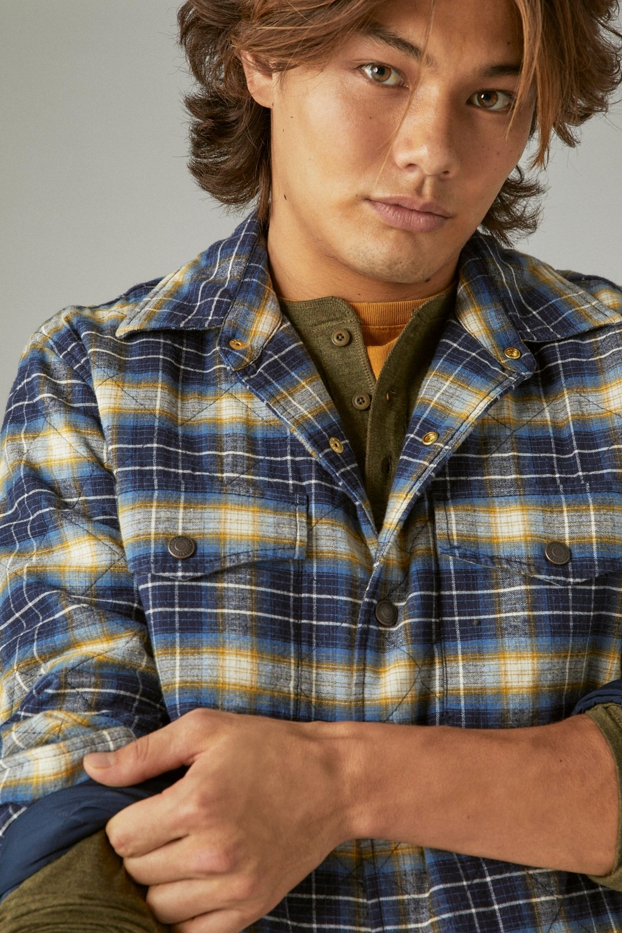 QUILTED FLANNEL SHIRT JACKET, image 4