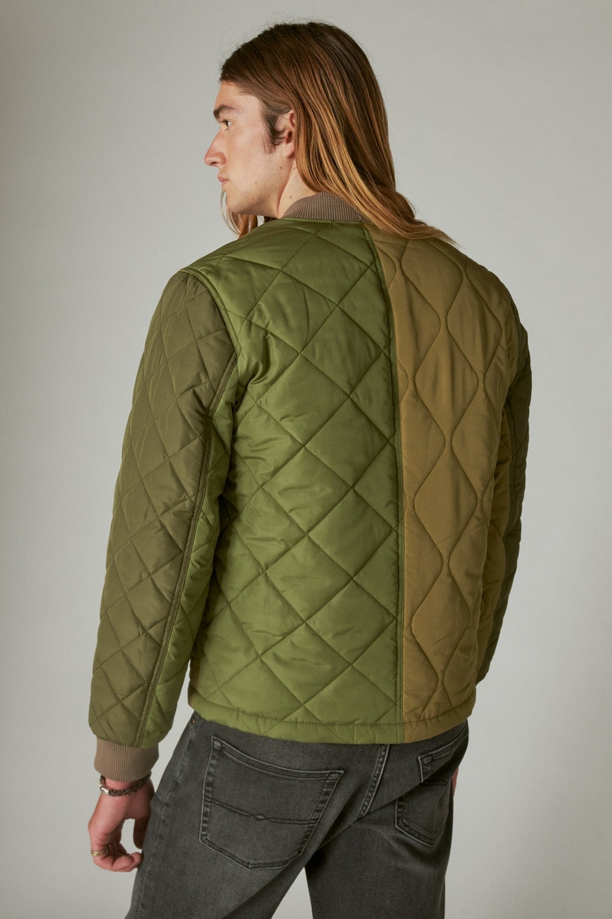 PATCHWORK QUILTED BOMBER JACKET, image 3