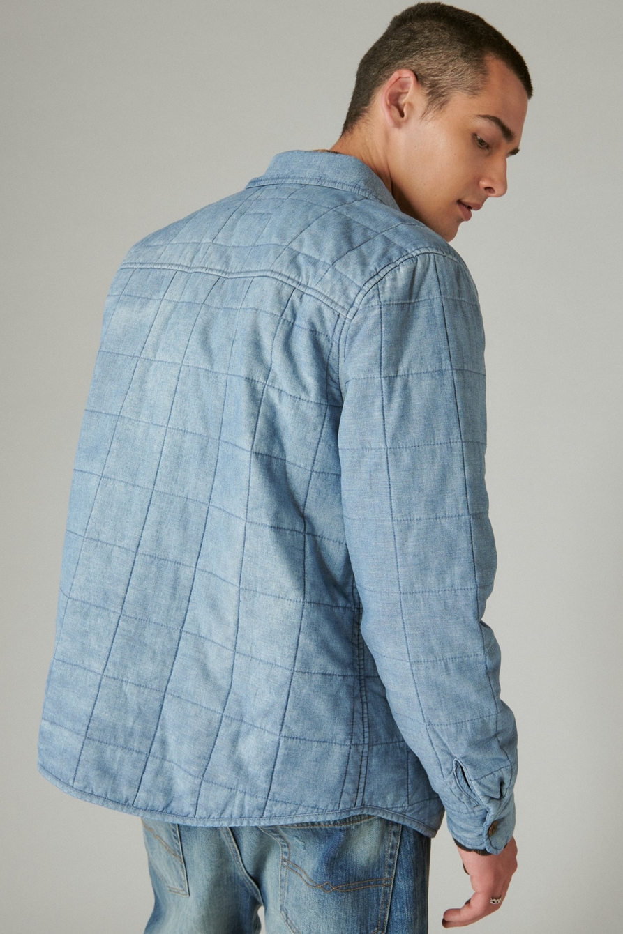 QUILTED CHAMBRAY SHIRT JACKET, image 3