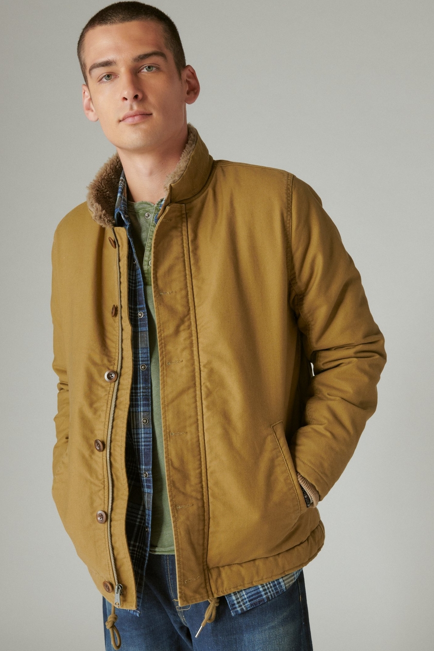 Lucky Brand Zip Up Hoodie: Brown Solid Tops - Size Medium