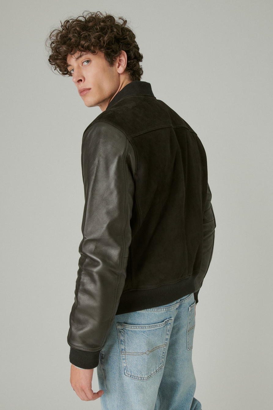 LEATHER BOMBER JACKET | Lucky Brand