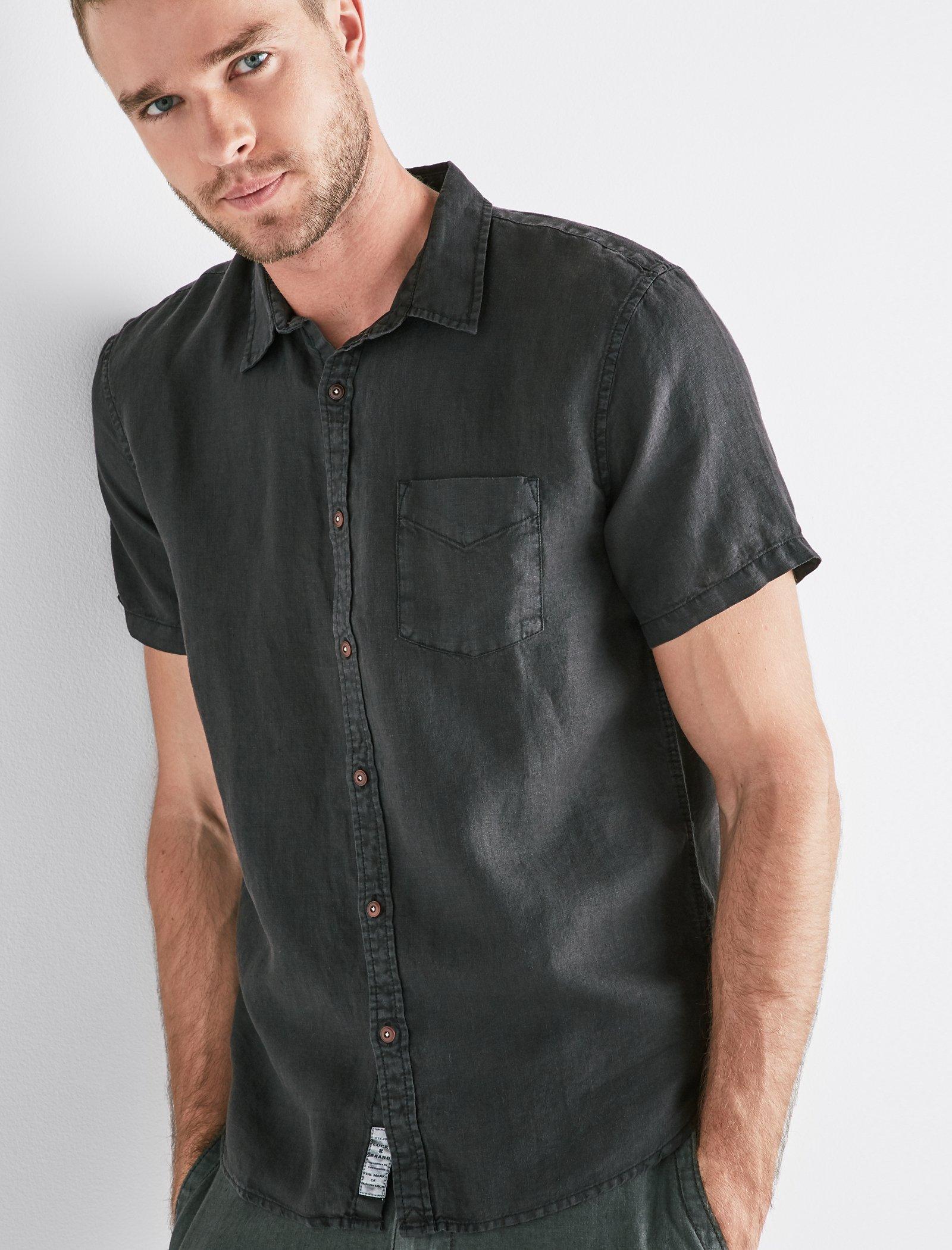 French Linen One Pocket Shirt