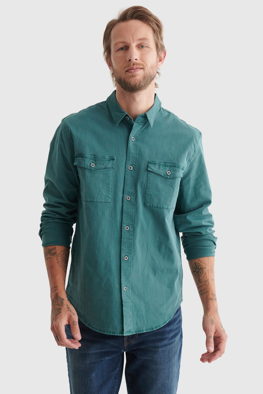  Lucky Brand Men's Long Sleeve Button Up Two Pocket