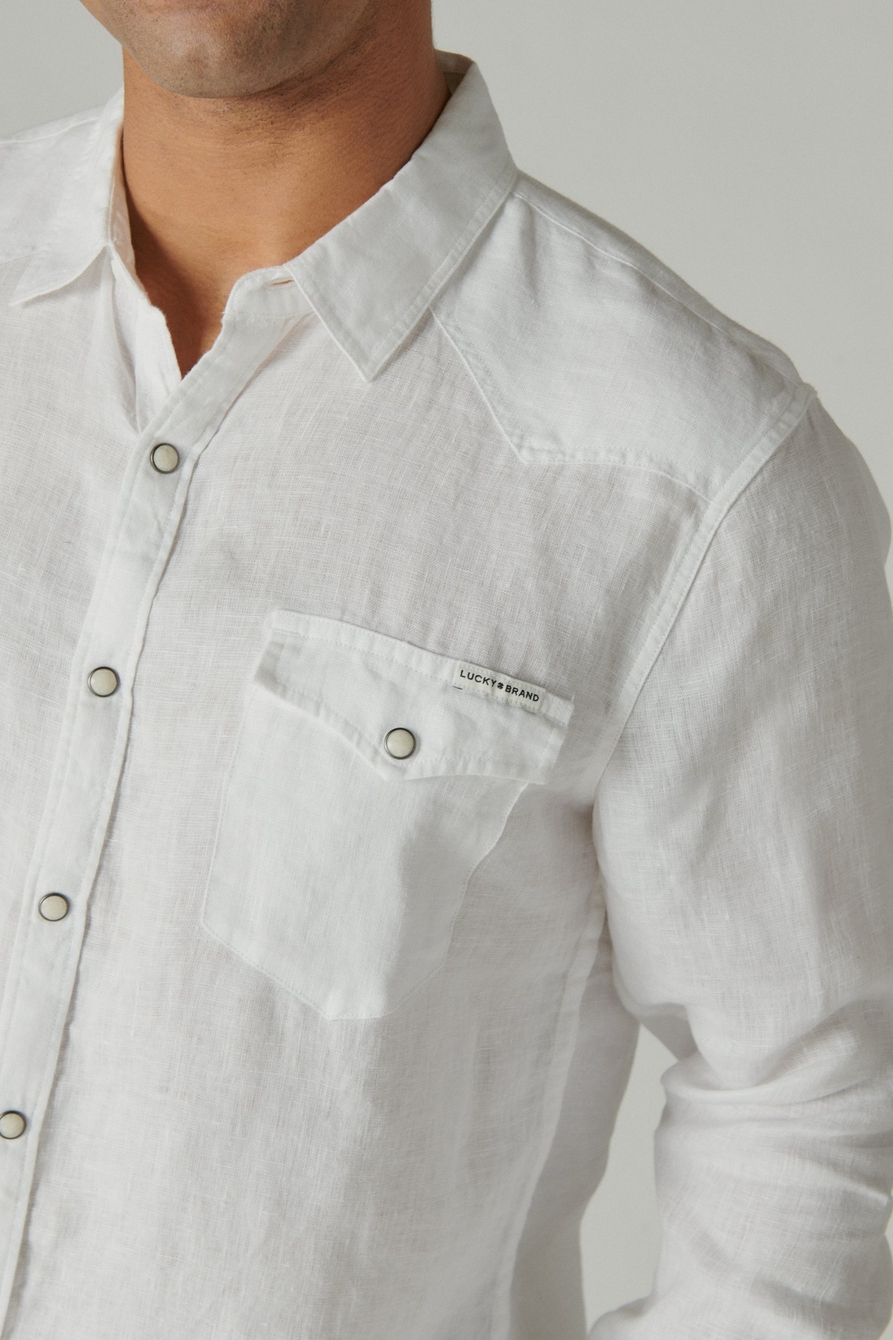 the COWBOY shirt (white linen)