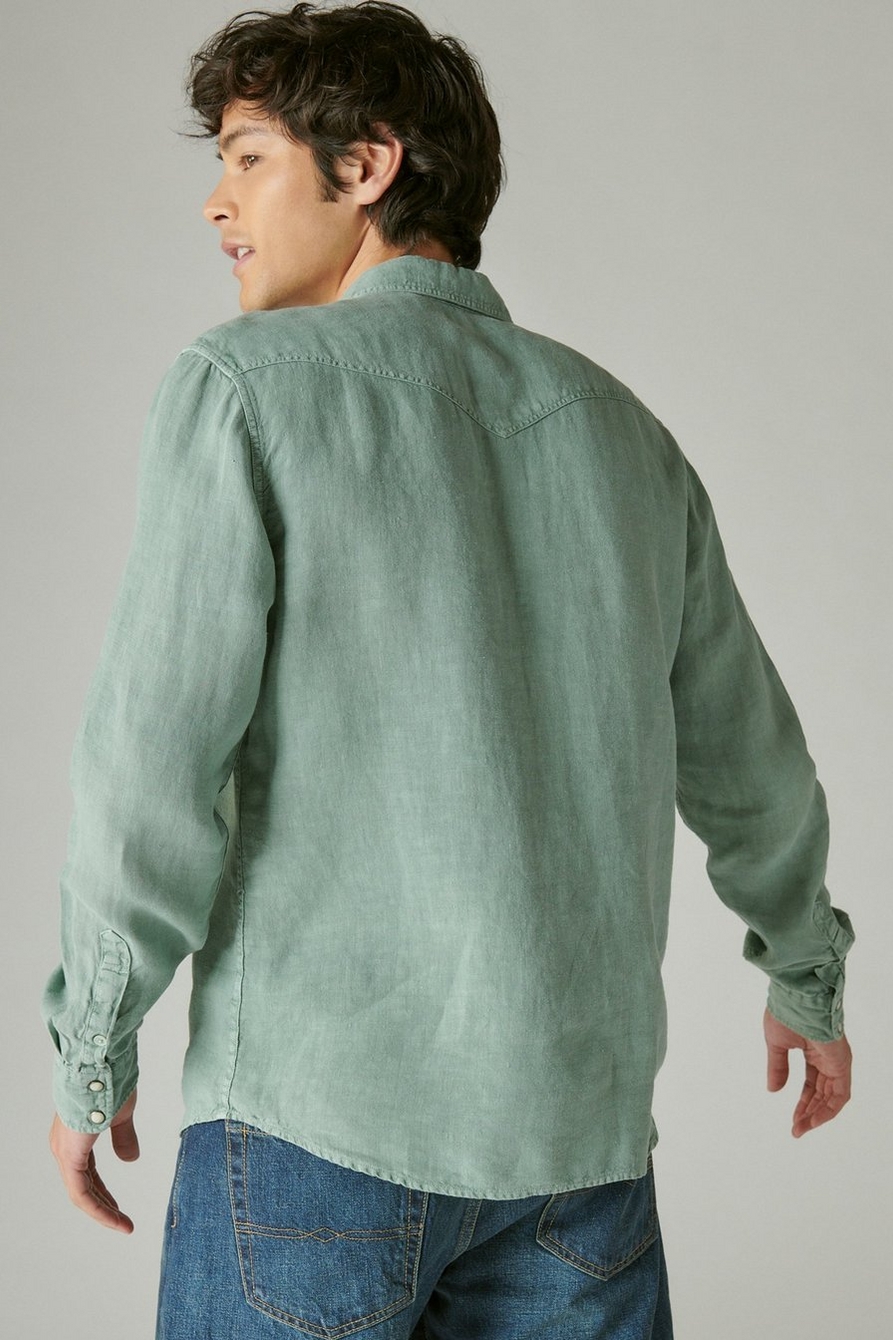 Lucky Brand Shirt Mens Small Olive Green Plaid Button Down Long Sleeve –  Goodfair