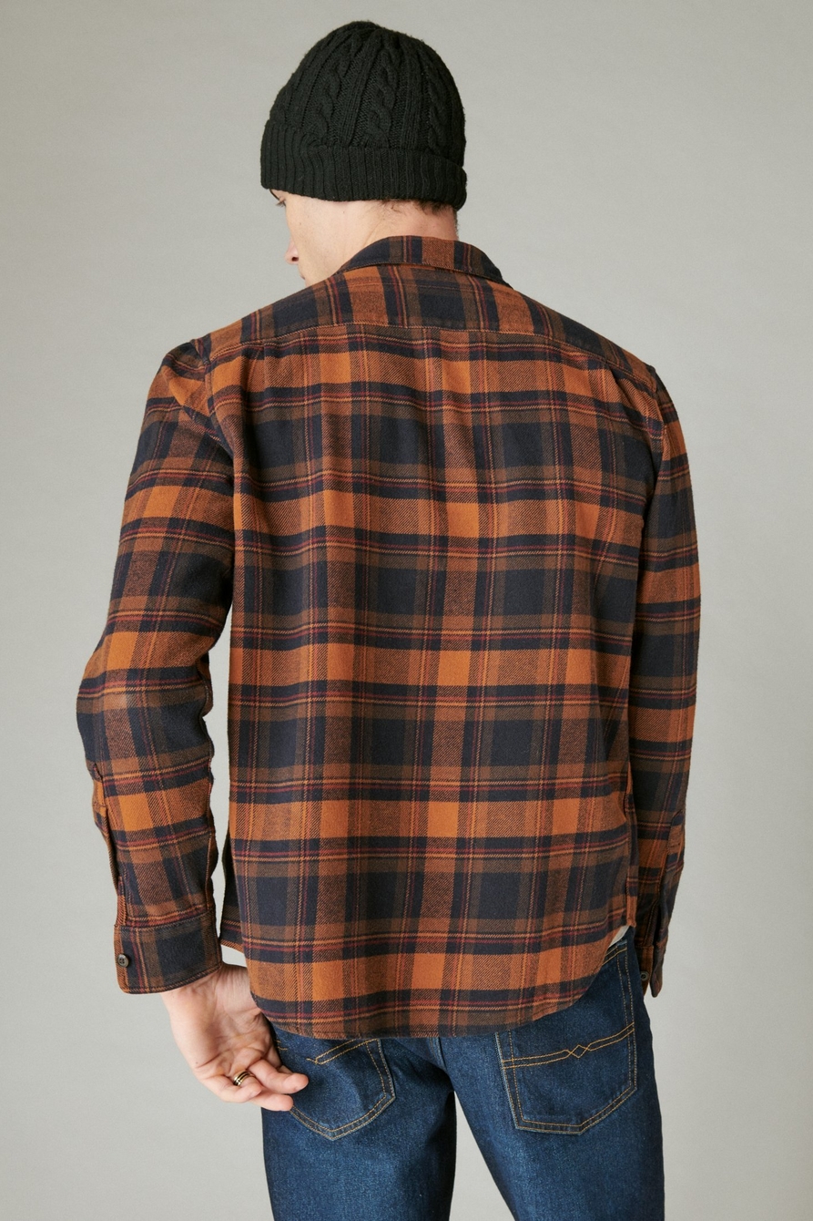 Lucky Brand Los Angeles CA Plaid Men's Light Flannel Long Sleeve Shirt Size  Medium -  Canada