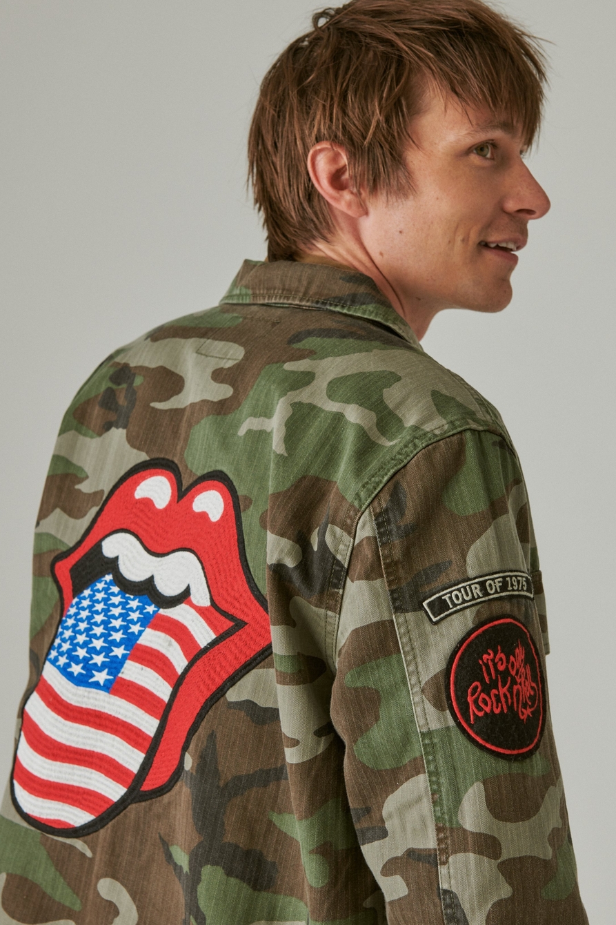 ROLLING STONES CAMO OVER SHIRT, image 1