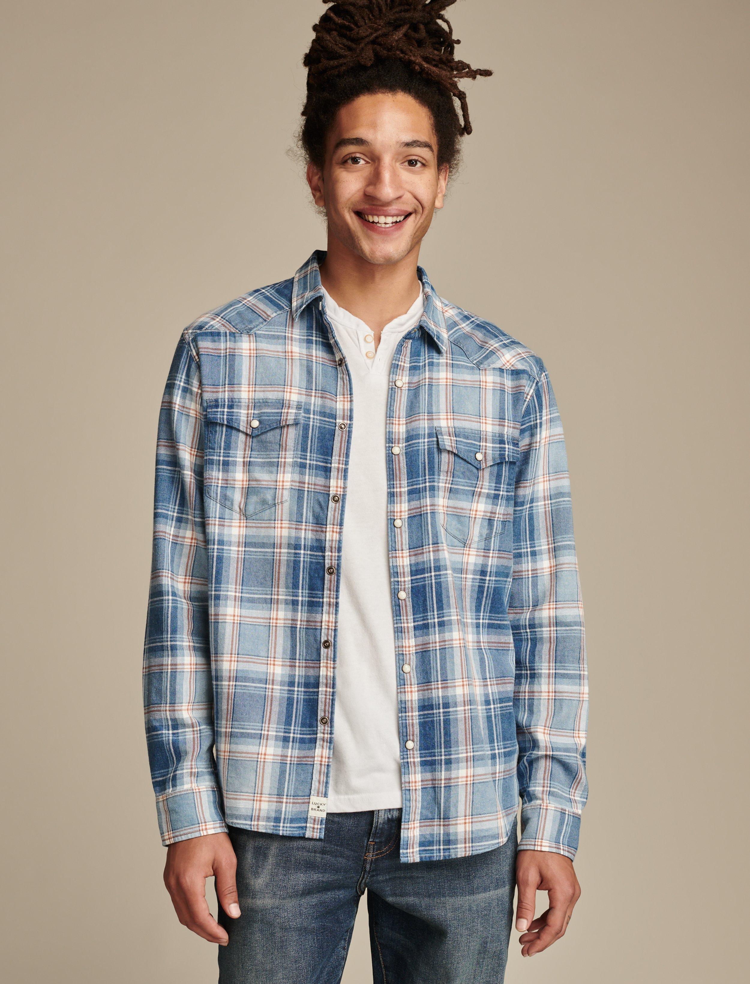 INDIGO WESTERN LONG SLEEVE SHIRT