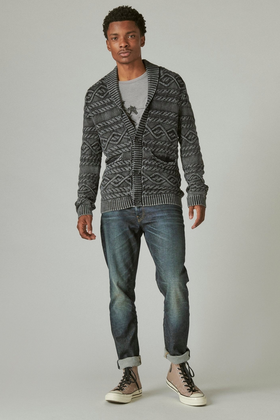 CABLE KNIT CARDIGAN, image 2