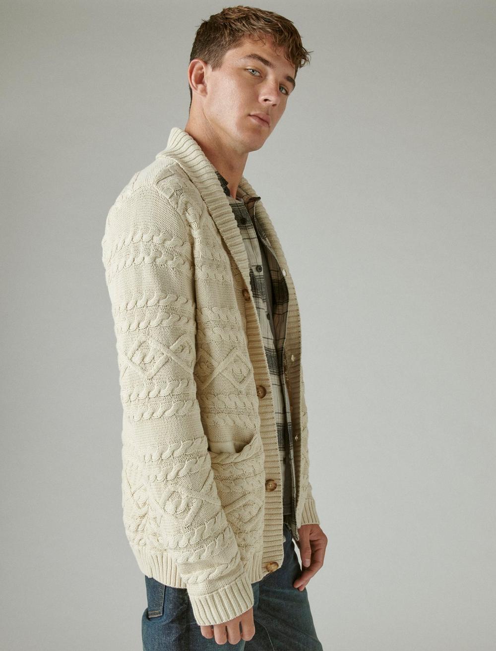 CABLE KNIT CARDIGAN, image 3