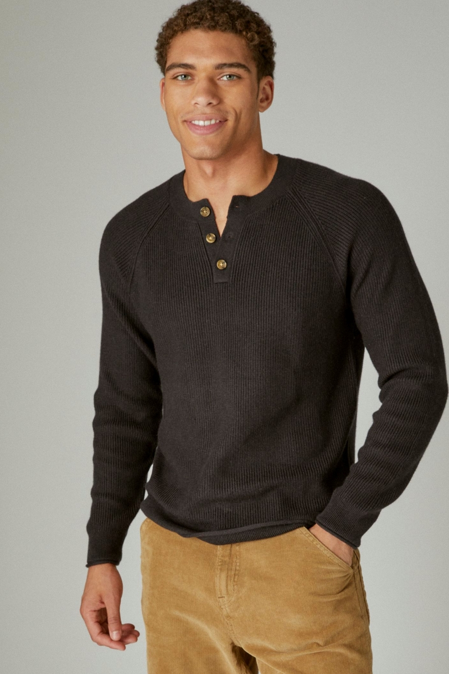 CLOUD SOFT HENLEY SWEATER, image 1