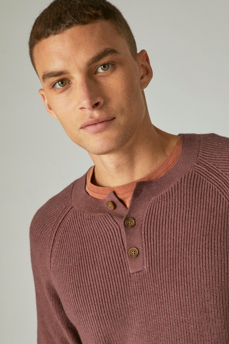CLOUD SOFT HENLEY SWEATER, image 4