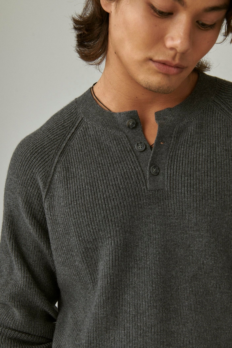 CLOUD SOFT HENLEY SWEATER, image 3