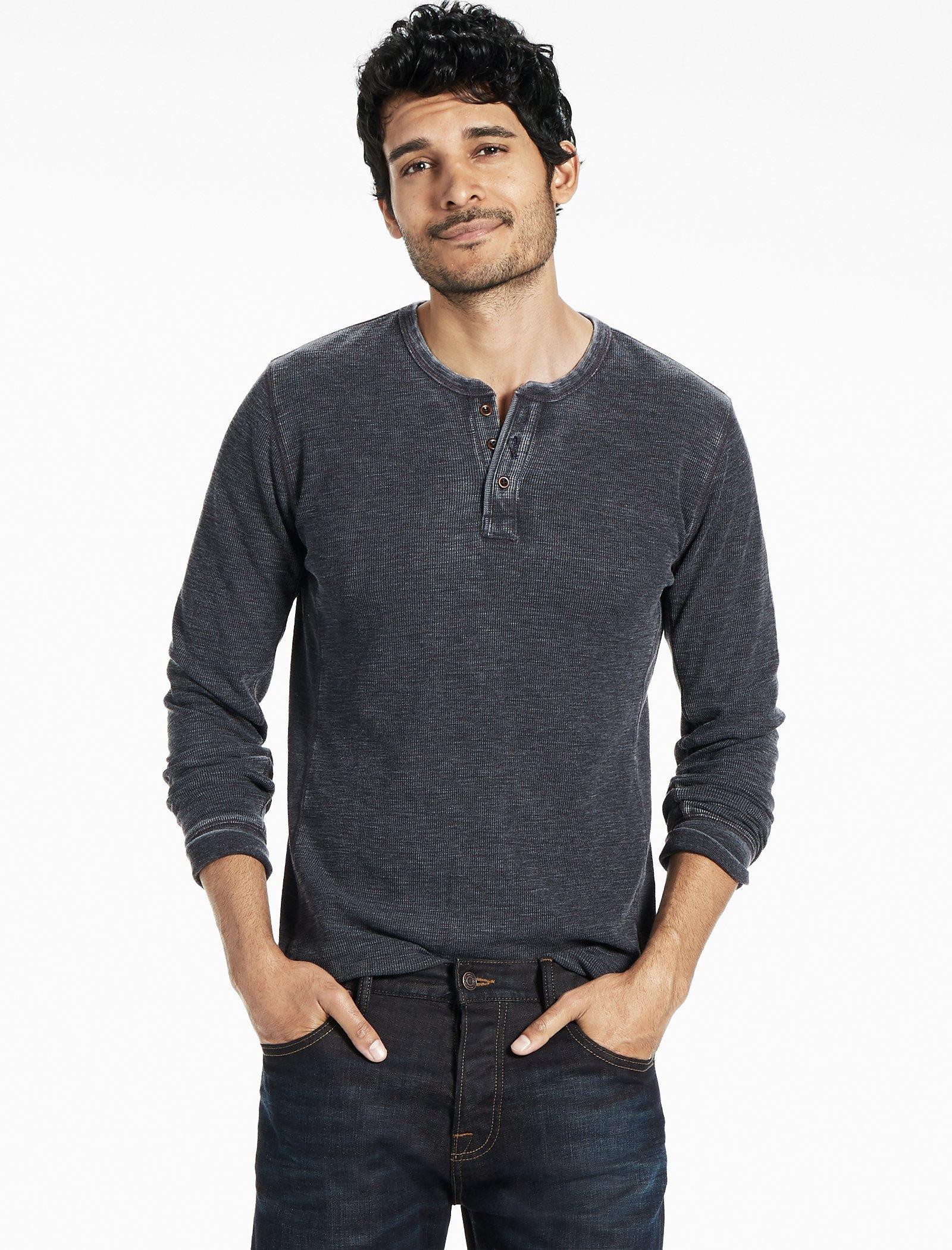VENICE BURNOUT THERMAL HENLEY | Lucky Brand