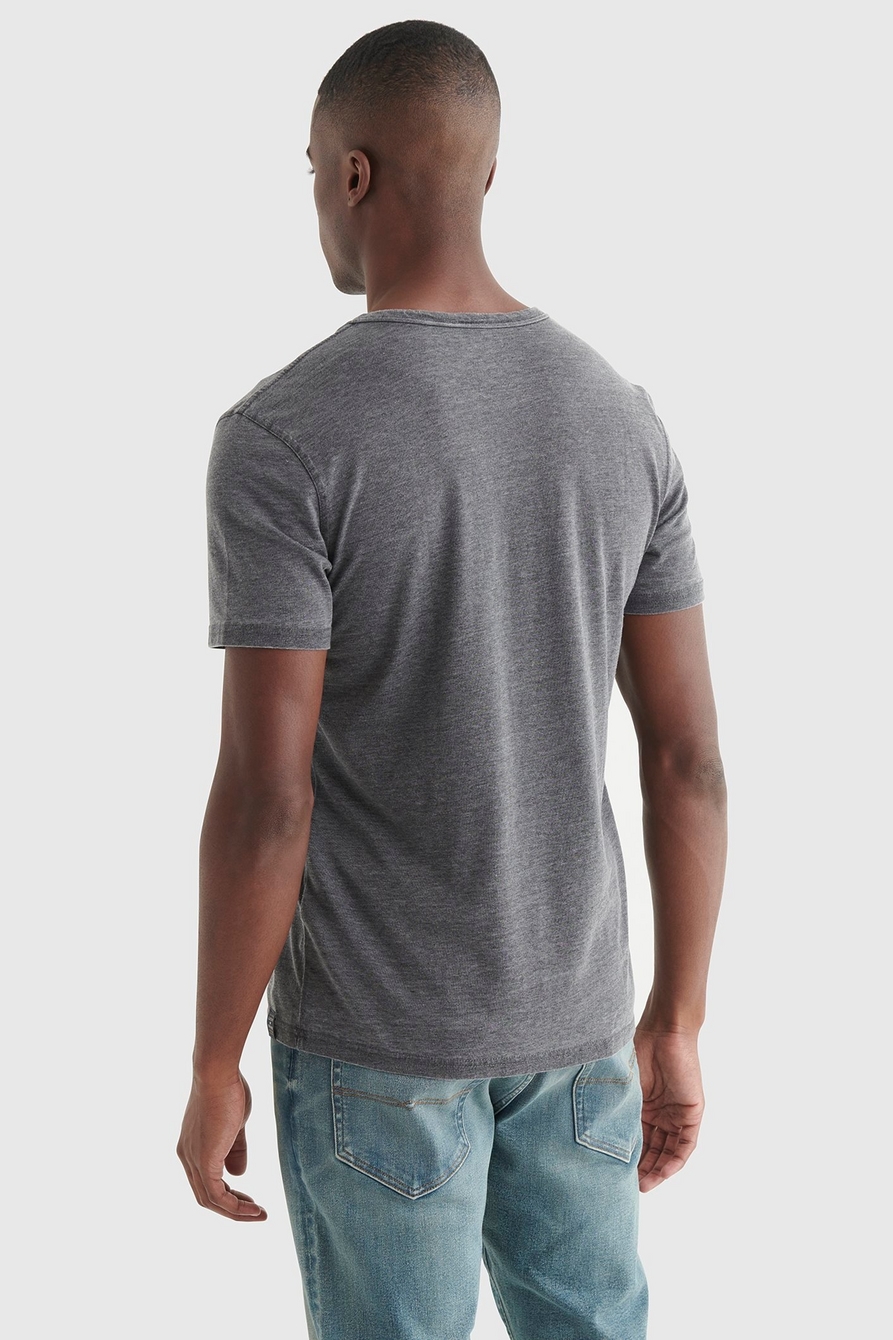 Lucky Brand Men's Venice Burnout Notch Neck Tee Shirt, Zephyr, S for $21 -  7M62161