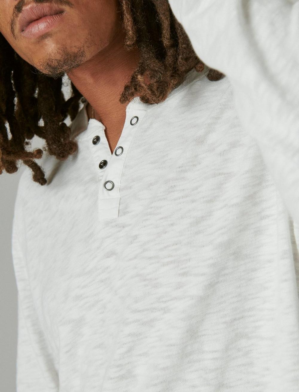 WASHED SNAP-BUTTON HENLEY, image 5