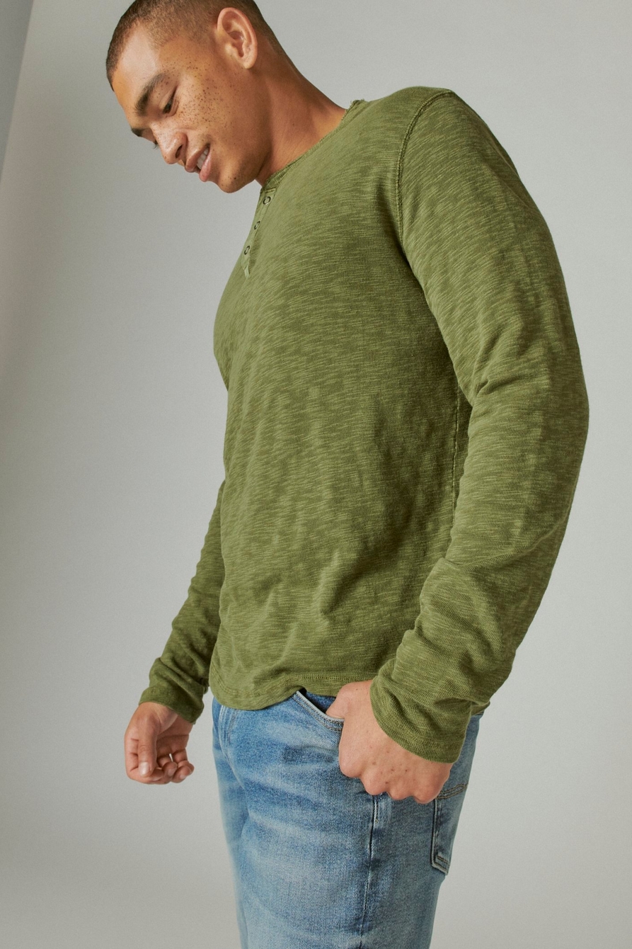 WASHED SNAP-BUTTON HENLEY, image 3
