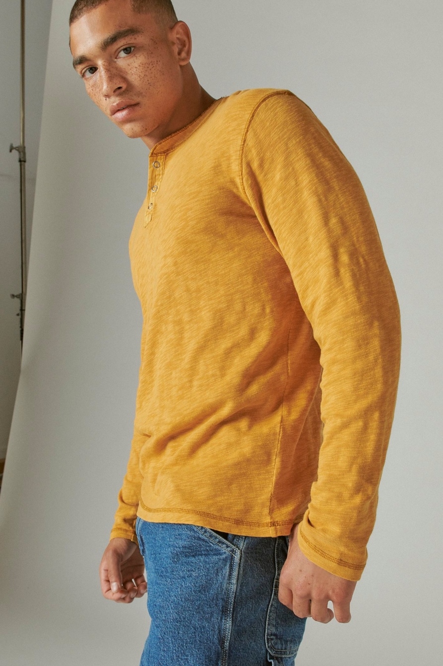 WASHED SNAP-BUTTON HENLEY, image 3