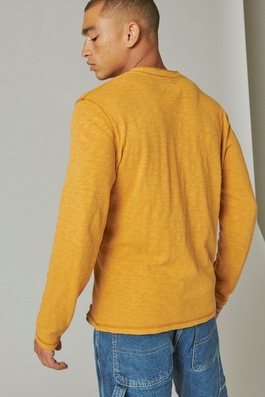 WASHED SNAP-BUTTON HENLEY, image 4