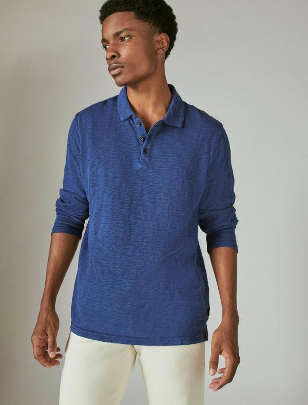 Lucky Brand Washed Long Sleeve Knit Shirt