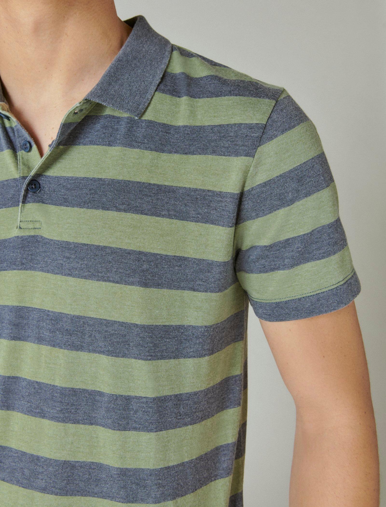 wide stripe polo