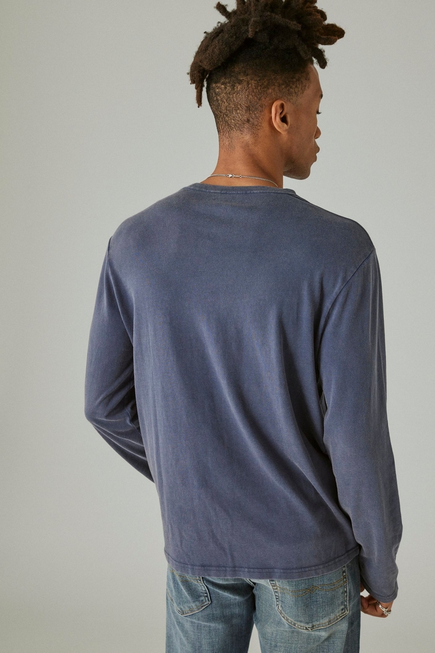 SUEDED LONG SLEEVE CREW, image 3