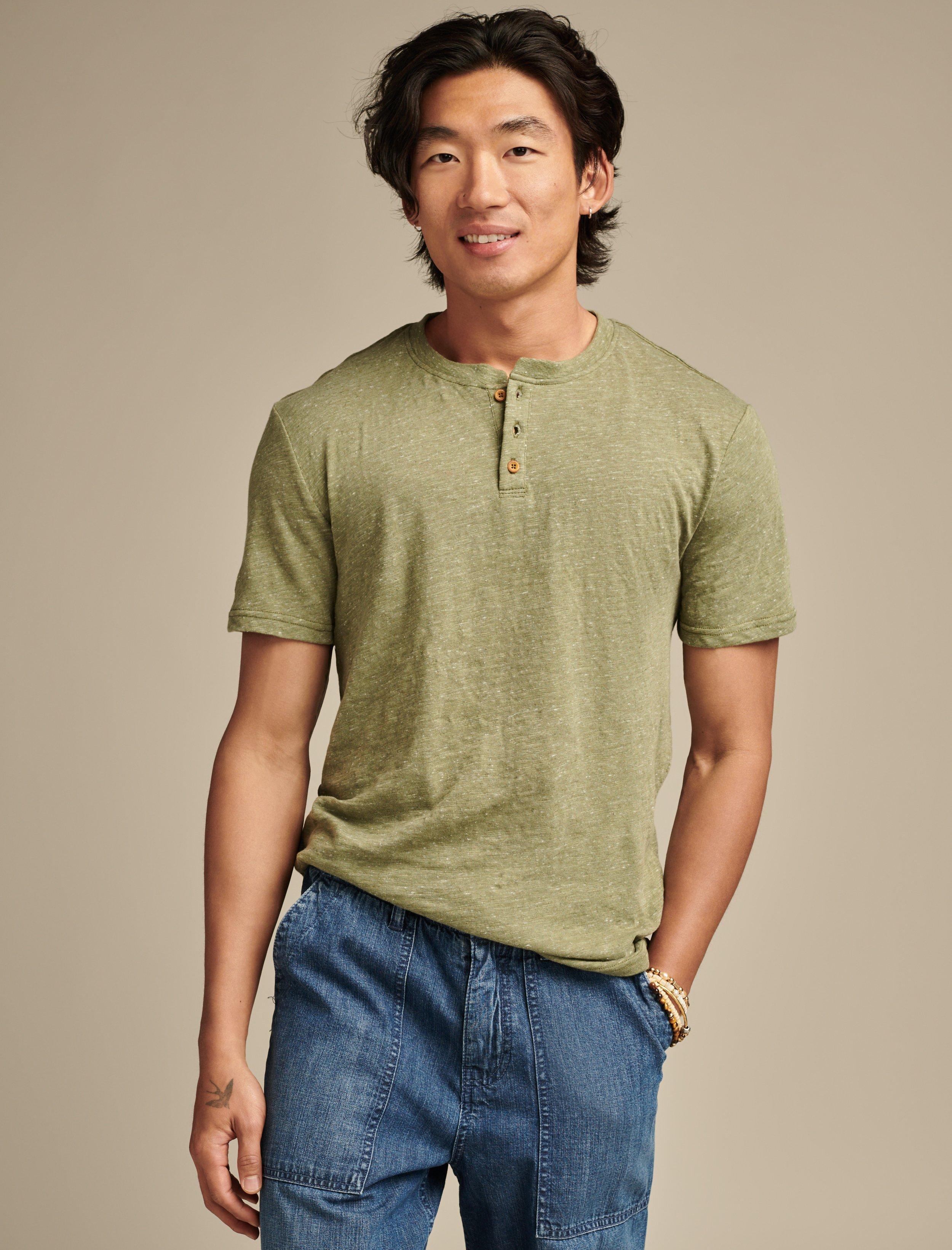 LINEN SHORT SLEEVE HENLEY