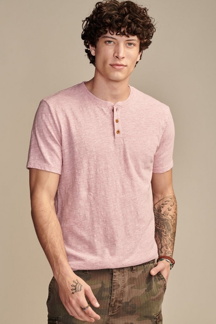 Shop Lucky Brand Street Style Cotton T-Shirts (7M85405) by Delta.USA