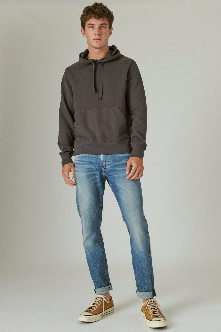 SUEDED FRENCH TERRY HOODIE, image 2