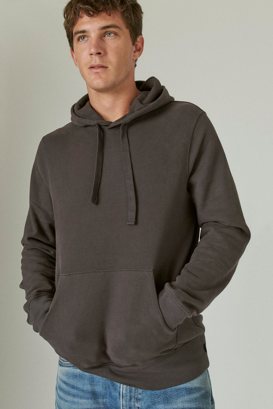 SUEDED FRENCH TERRY HOODIE