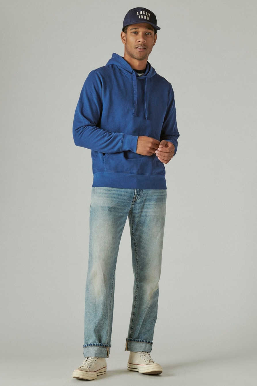 SUEDED FRENCH TERRY HOODIE, image 2