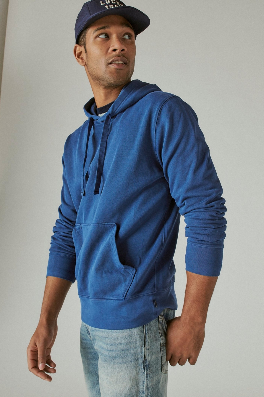 SUEDED FRENCH TERRY HOODIE, image 3